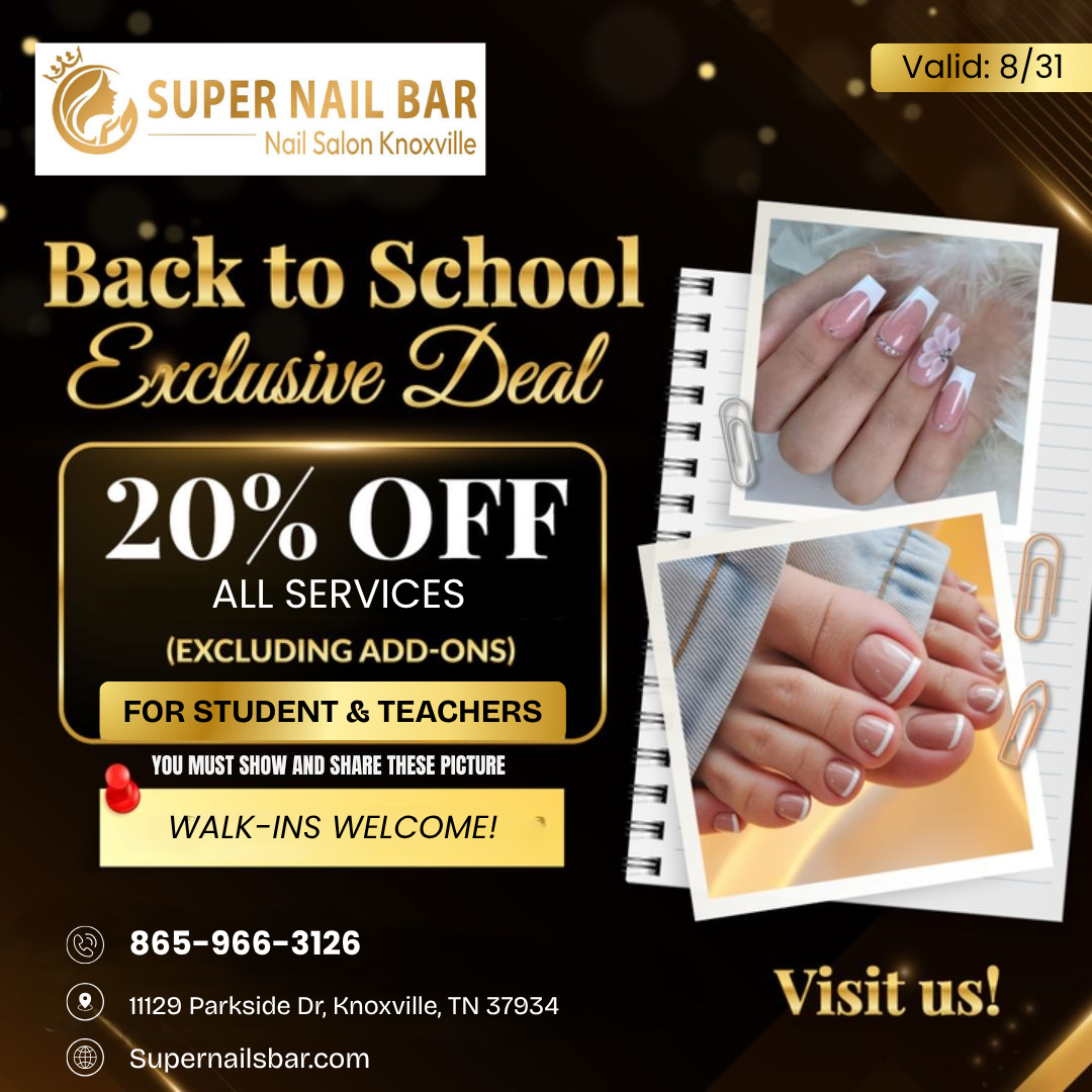 Nail Salon Turkey Creek | Back To School - 20% OFF